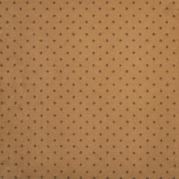 Tan Duet marine carpet with a small, dark geometric repeating pattern.